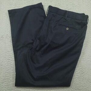 Dockers Classic Fit Men's 44x30 (45x30) Pants Black Pleated Straight Leg